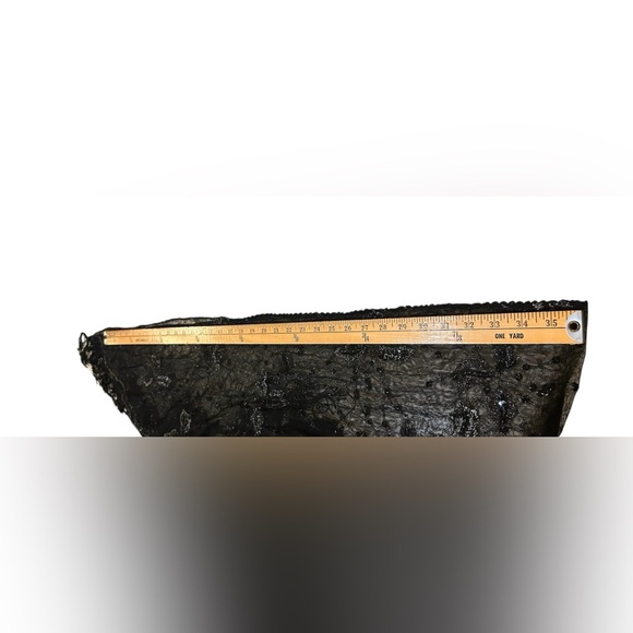 Women’s Black Sequin Scarf / Wrap - Picture 5 of 7